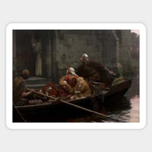 In Time of Peril,  Edmund Leighton 1897 Sticker